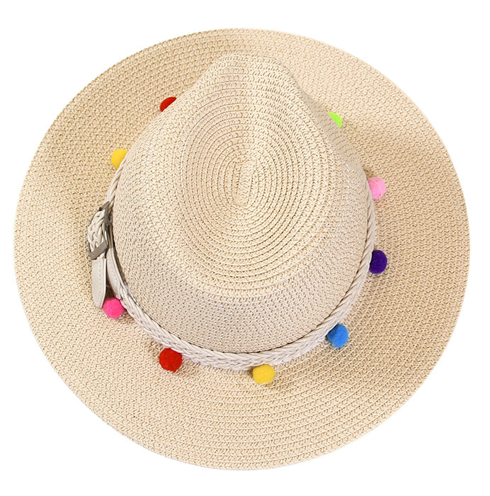 HATEGORY Pom pom belt fedora hat