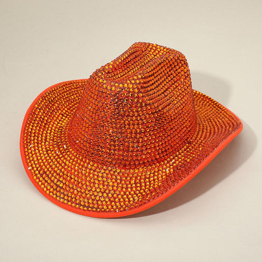 HATEGORY Bling Studded Fedora Hat