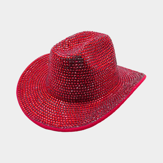 HATEGORY Bling Studded Fedora Hat