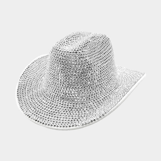 HATEGORY Bling Studded Fedora Hat