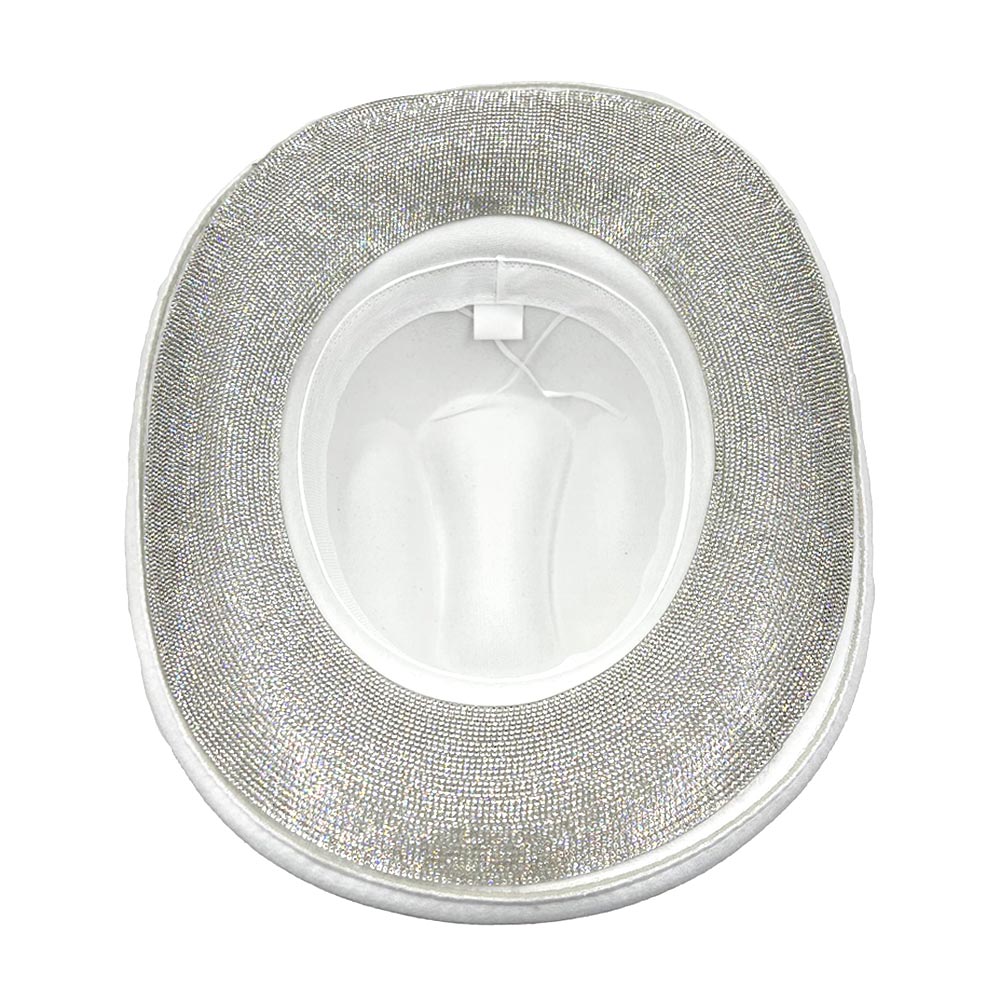 HATEGORY Rhinestone Paved Band Accented Cowboy Western Hat