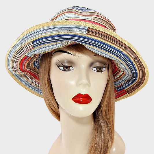 HATEGORY Stripe Patch Sun Hat