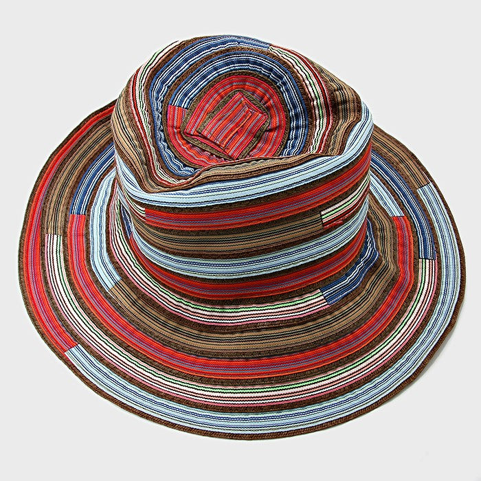 HATEGORY Stripe Patch Sun Hat
