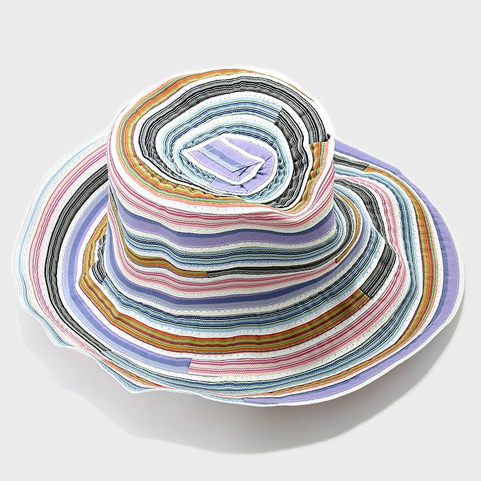 HATEGORY Stripe Patch Sun Hat
