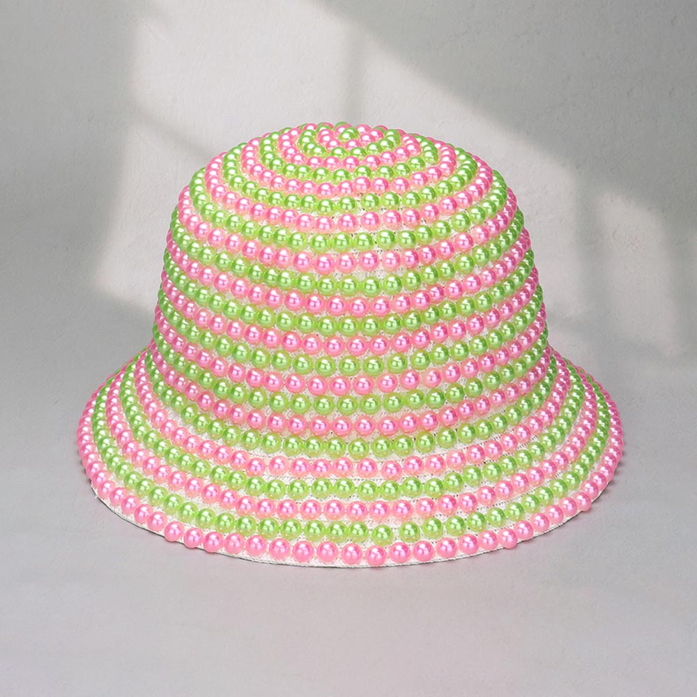 HATEGORY Pearl Embellished Bucket Hat