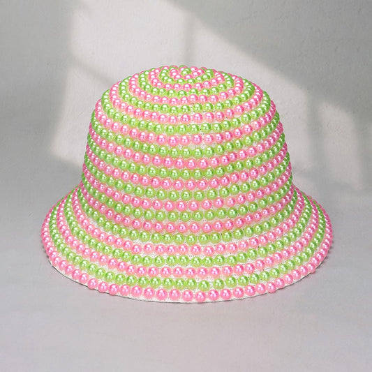 HATEGORY Pearl Embellished Bucket Hat