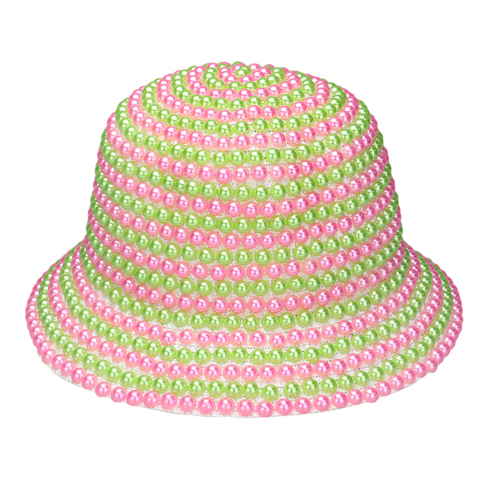 HATEGORY Pearl Embellished Bucket Hat