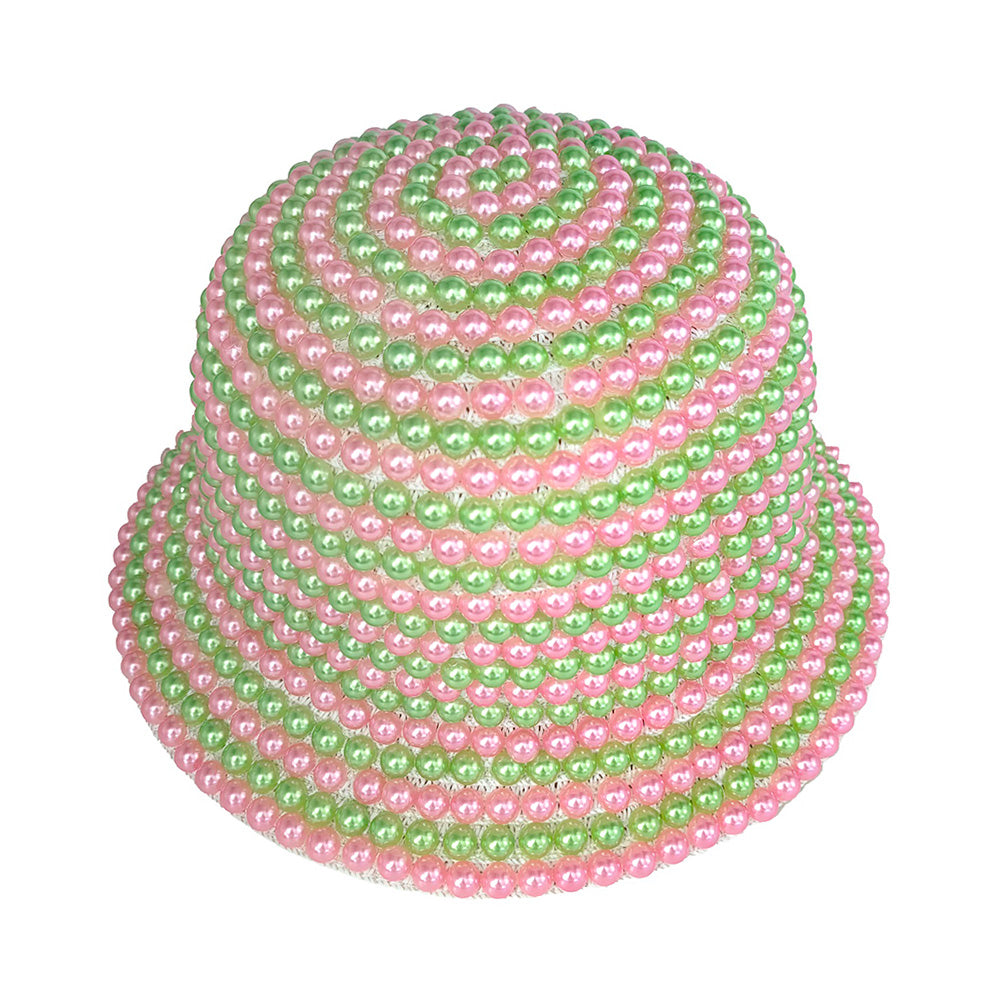 HATEGORY Pearl Embellished Bucket Hat