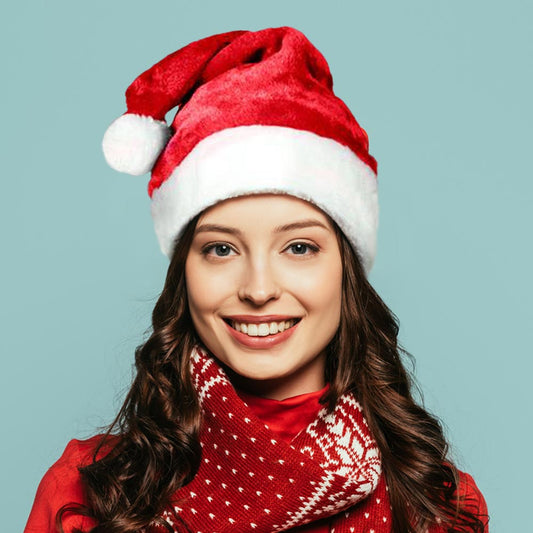 HATEGORY Plush Christmas Santa Hat