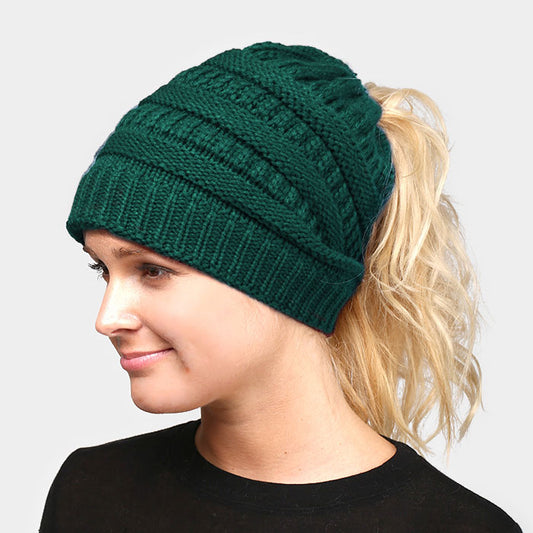 HATEGORY Multi Color Sprinkled Hole Knitted Beanie Hat