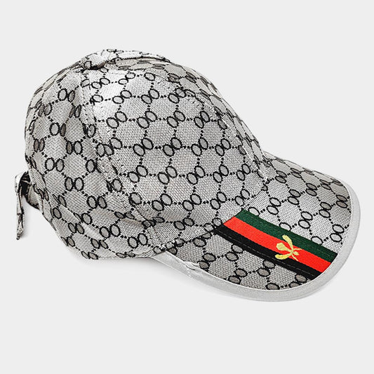 HATEGORY Color Block Honey Bee Accented Luxury Patterned Baseball Cap