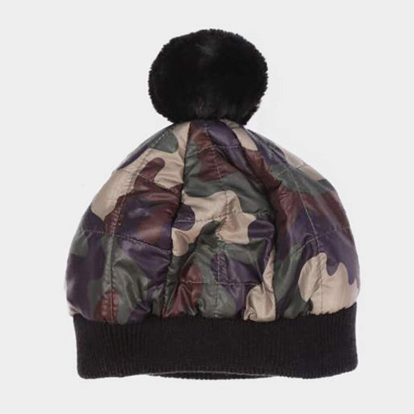 HATEGORY Padded Puffer Beanie Hat
