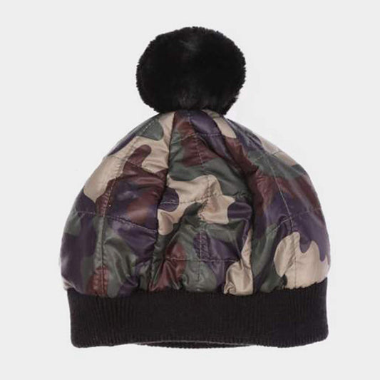 HATEGORY Padded Puffer Beanie Hat