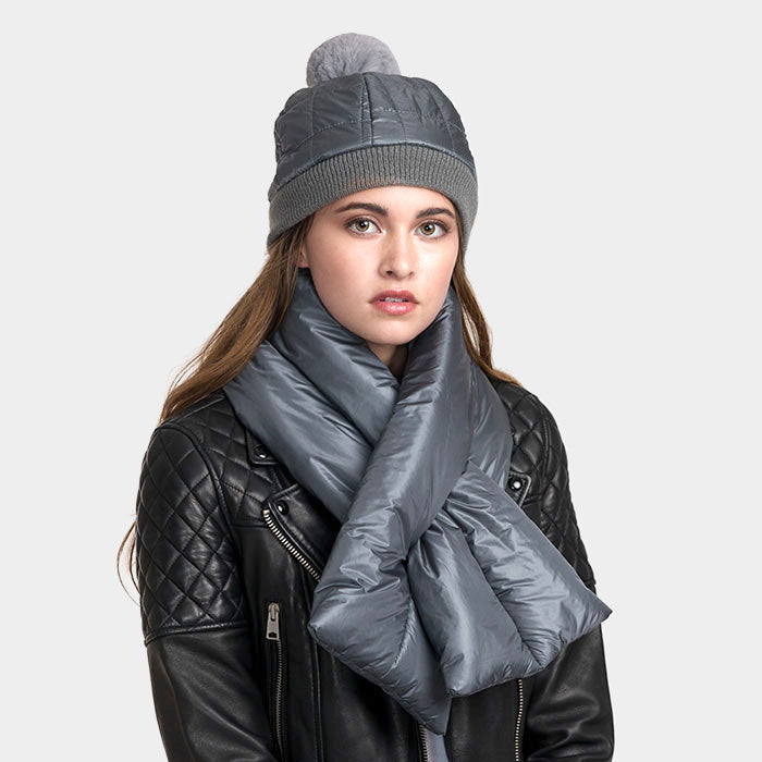 HATEGORY Padded Puffer Beanie Hat