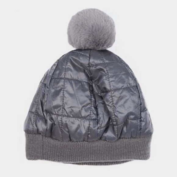 HATEGORY Padded Puffer Beanie Hat