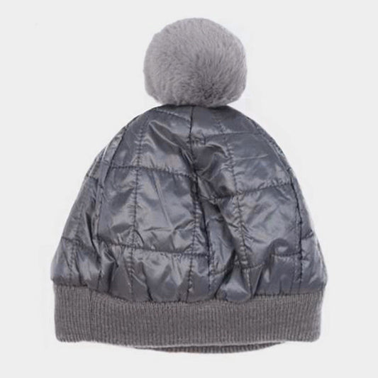 HATEGORY Padded Puffer Beanie Hat