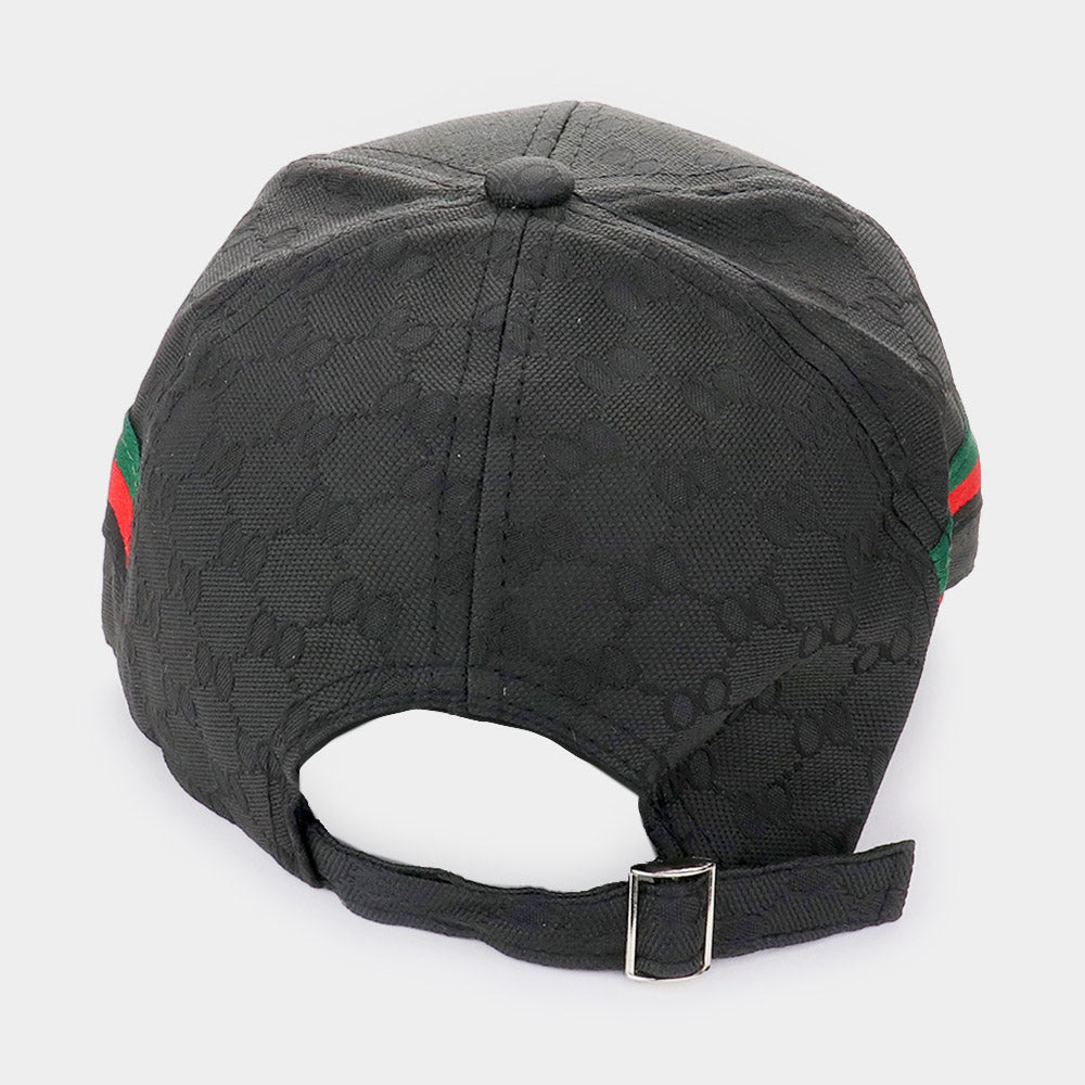 HATEGORY Color Block Detailed Patterned Baseball Cap