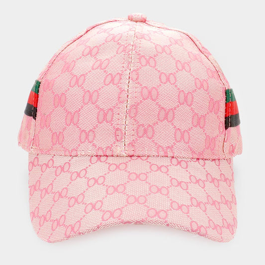 HATEGORY Color Block Detailed Patterned Baseball Cap