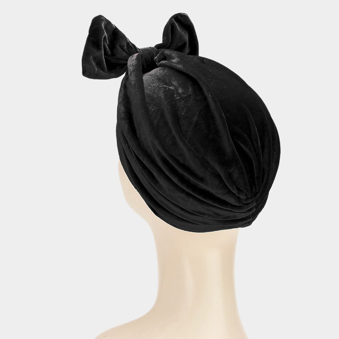 HATEGORY Big Bowknot Turban Beanie