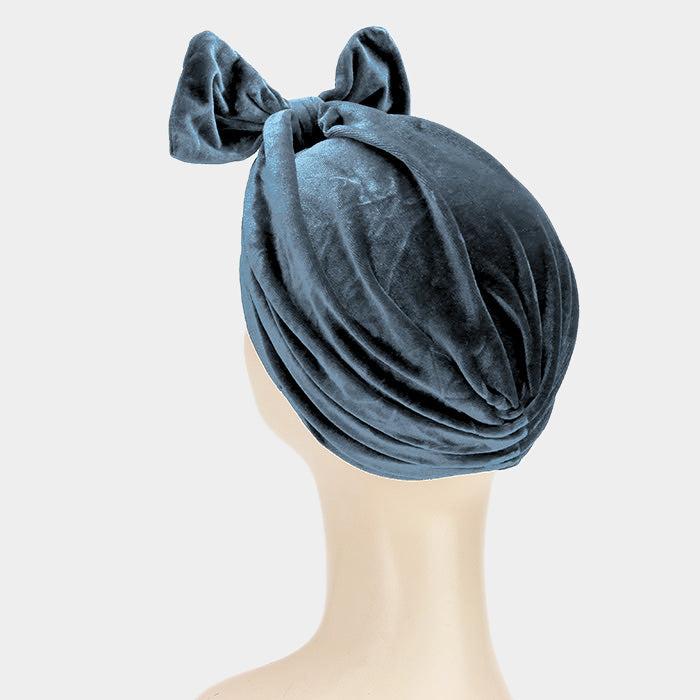 HATEGORY Big Bowknot Turban Beanie