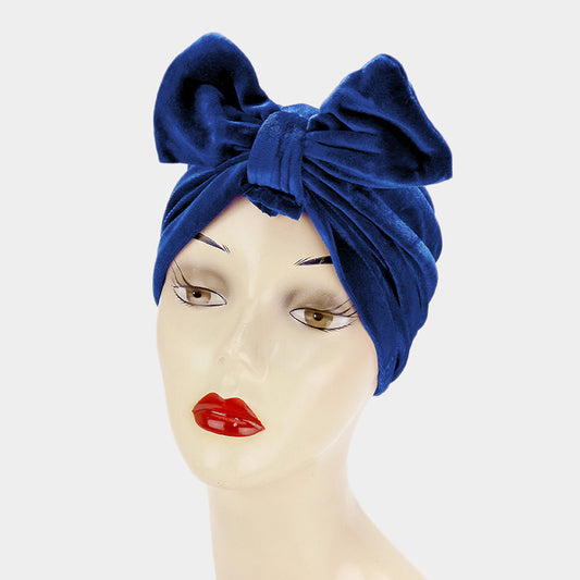 HATEGORY Big Bowknot Turban Beanie