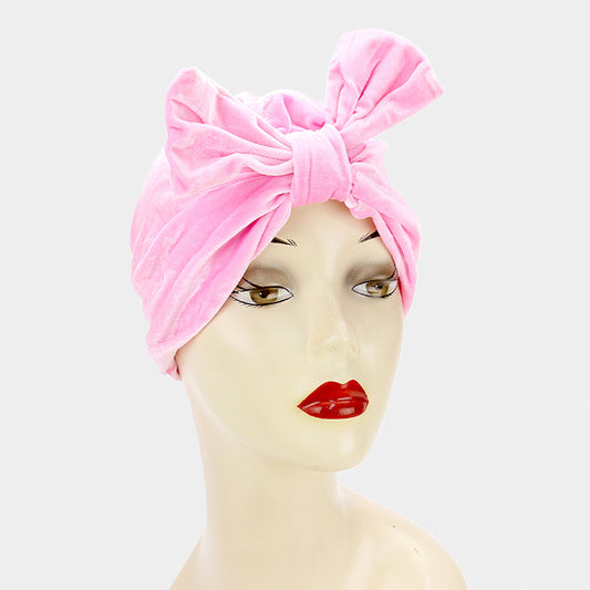 HATEGORY Big Bowknot Turban Beanie
