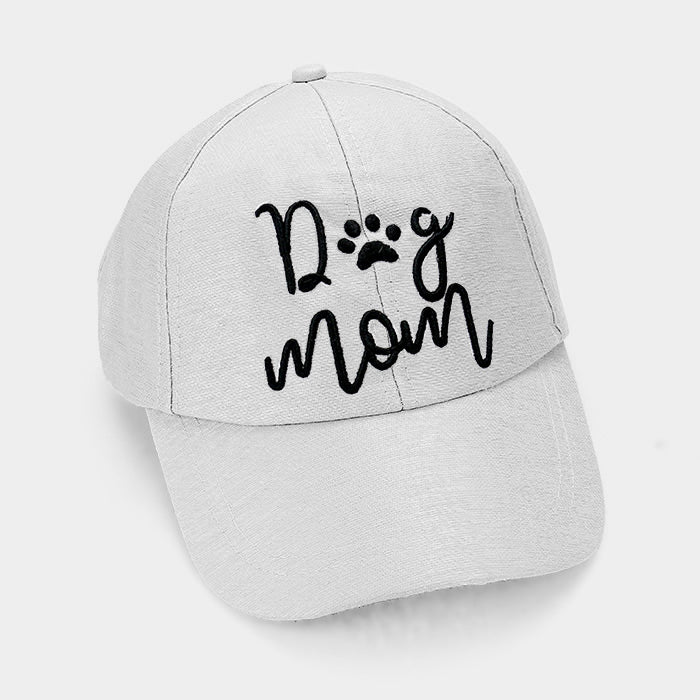 HATEGORY "Dog mom" Slogan Baseball Cap