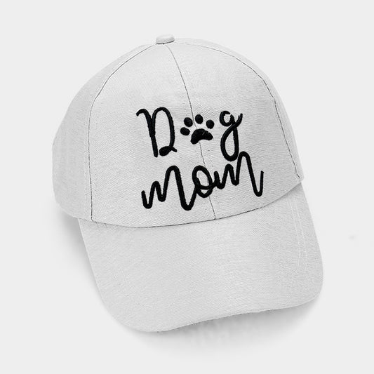 HATEGORY "Dog mom" Slogan Baseball Cap