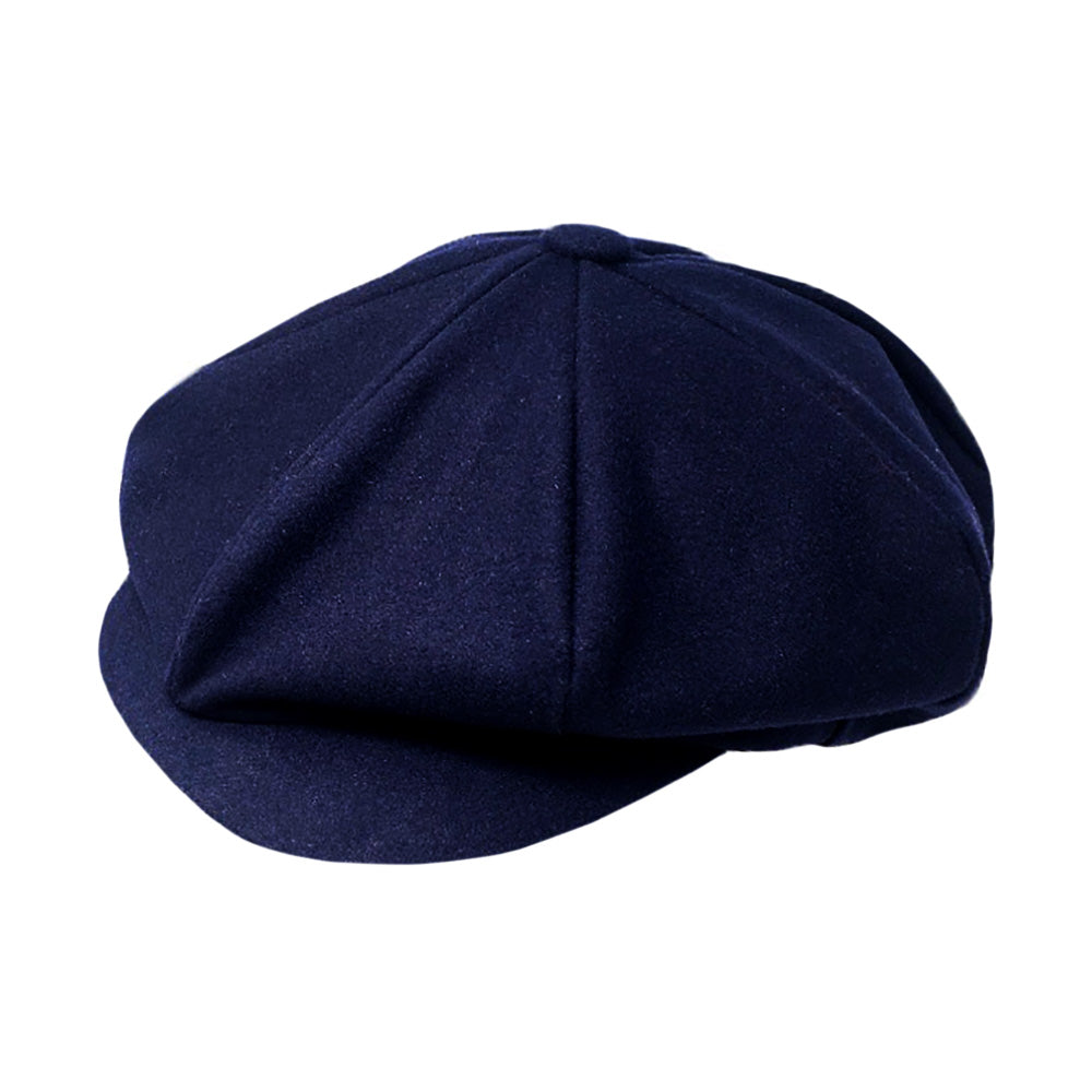 HATEGORY Solid Wool Newsboy Hat
