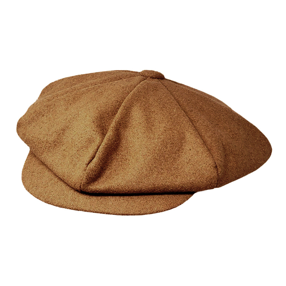 HATEGORY Solid Wool Newsboy Hat