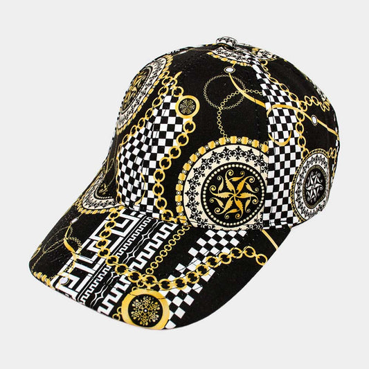 HATEGORY Chain Patterned Baseball Cap
