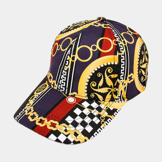 HATEGORY Chain Patterned Baseball Cap