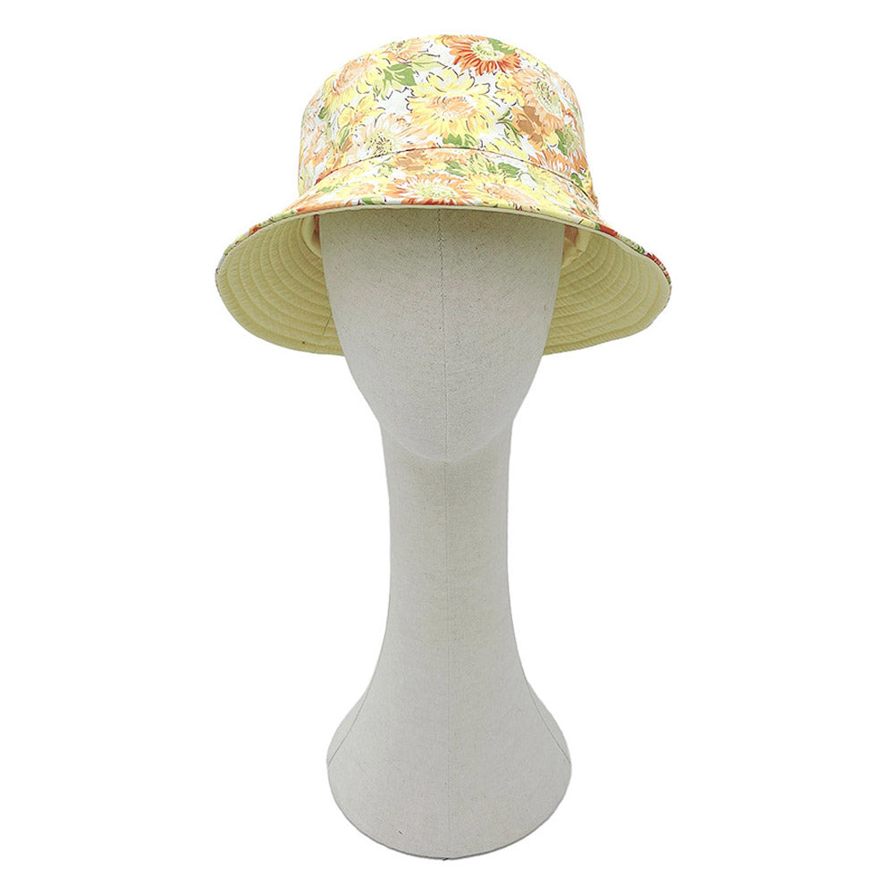 HATEGORY Reversible Waterproof Floral Print Rain Bucket Hat