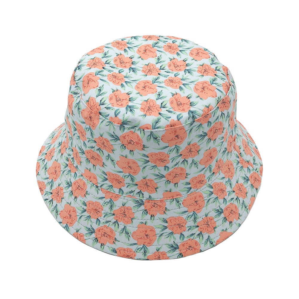 HATEGORY Reversible Waterproof Floral Print Rain Bucket Hat