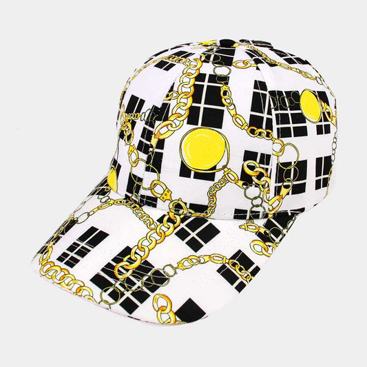 HATEGORY Chain Patterned Baseball Cap