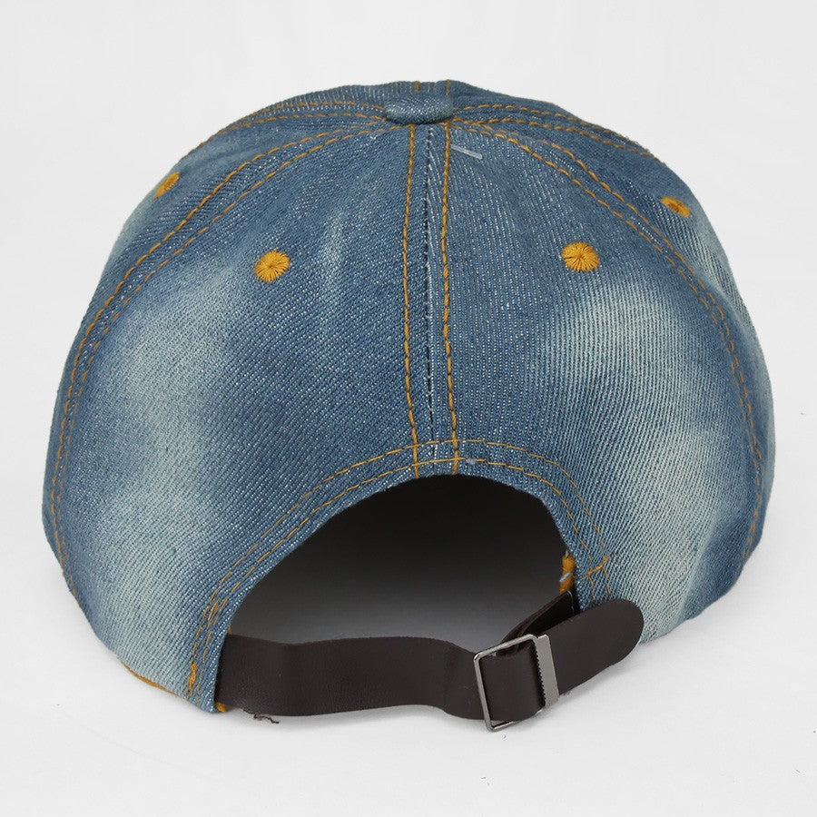 HATEGORY "BOSS" Embedded Bling Denim Cap