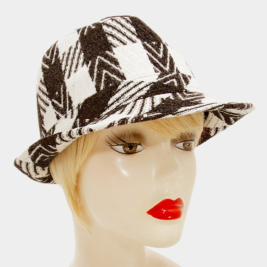 HATEGORY Plaid tartan check fedora hat