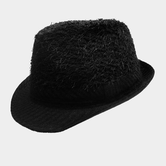 HATEGORY Belt Accented Hairy Fedora