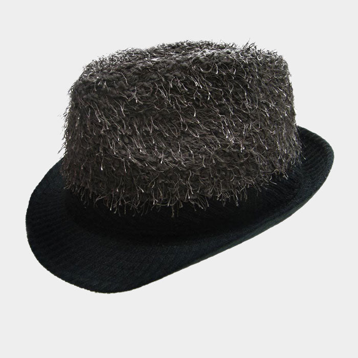 HATEGORY Belt Accented Hairy Fedora