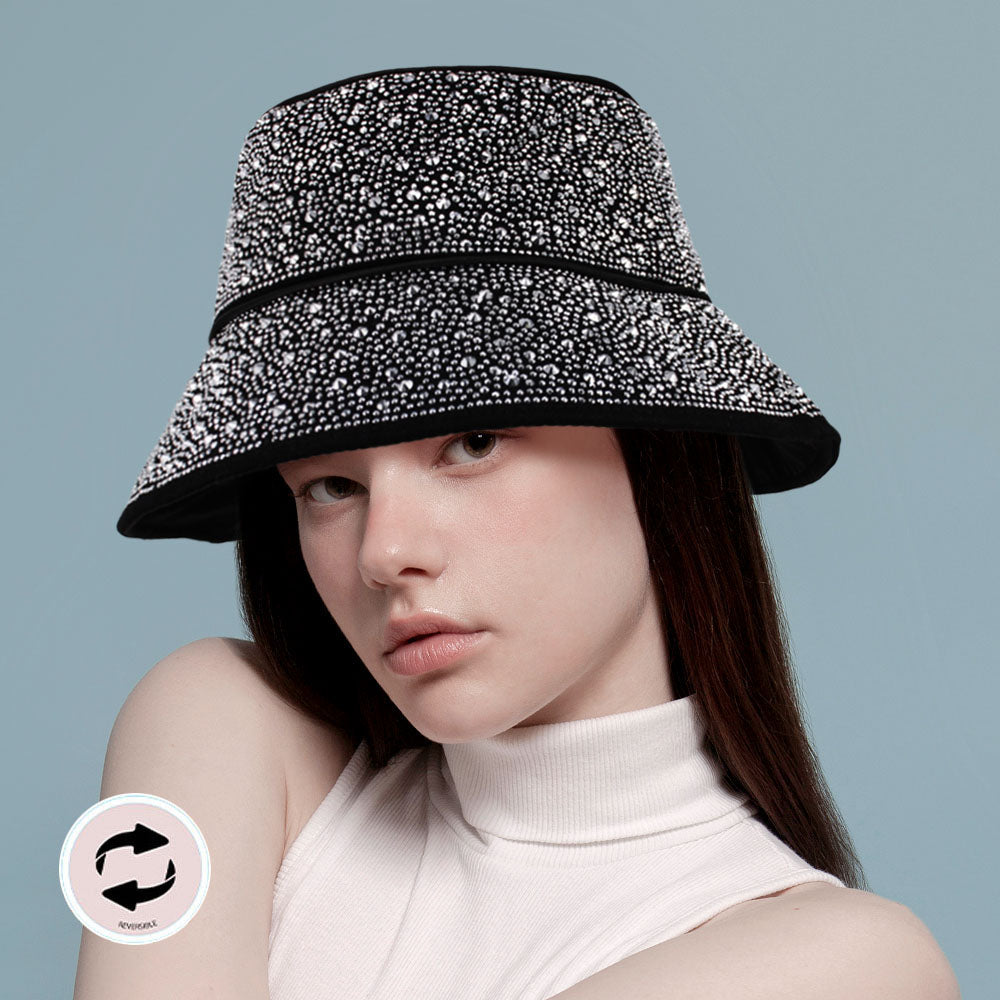 HATEGORY Reversible Bling Bucket Hat