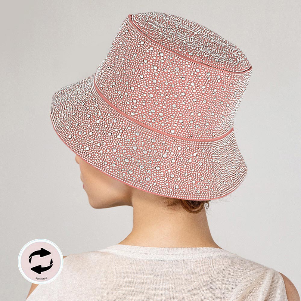 HATEGORY Reversible Bling Bucket Hat