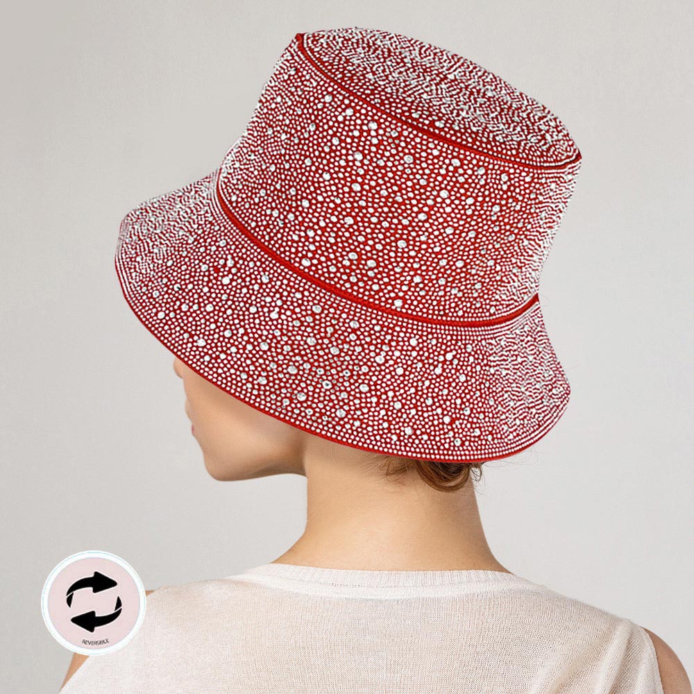 HATEGORY Reversible Bling Bucket Hat