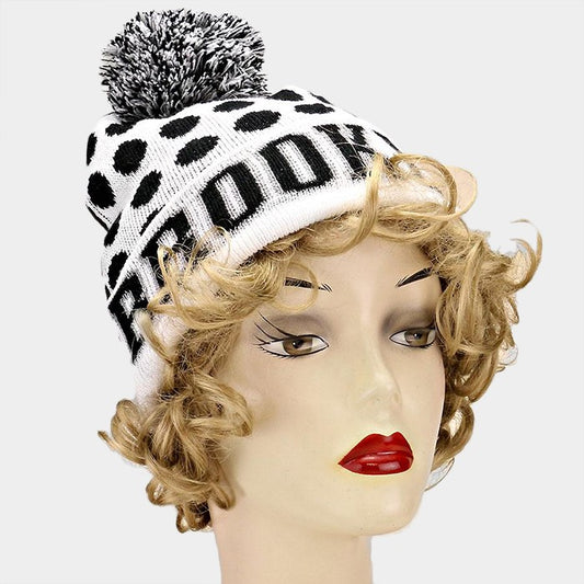 HATEGORY Brooklyn _ pom pom beanie hat