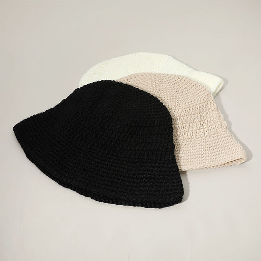 HATEGORY Crochet Knit Bucket Hat