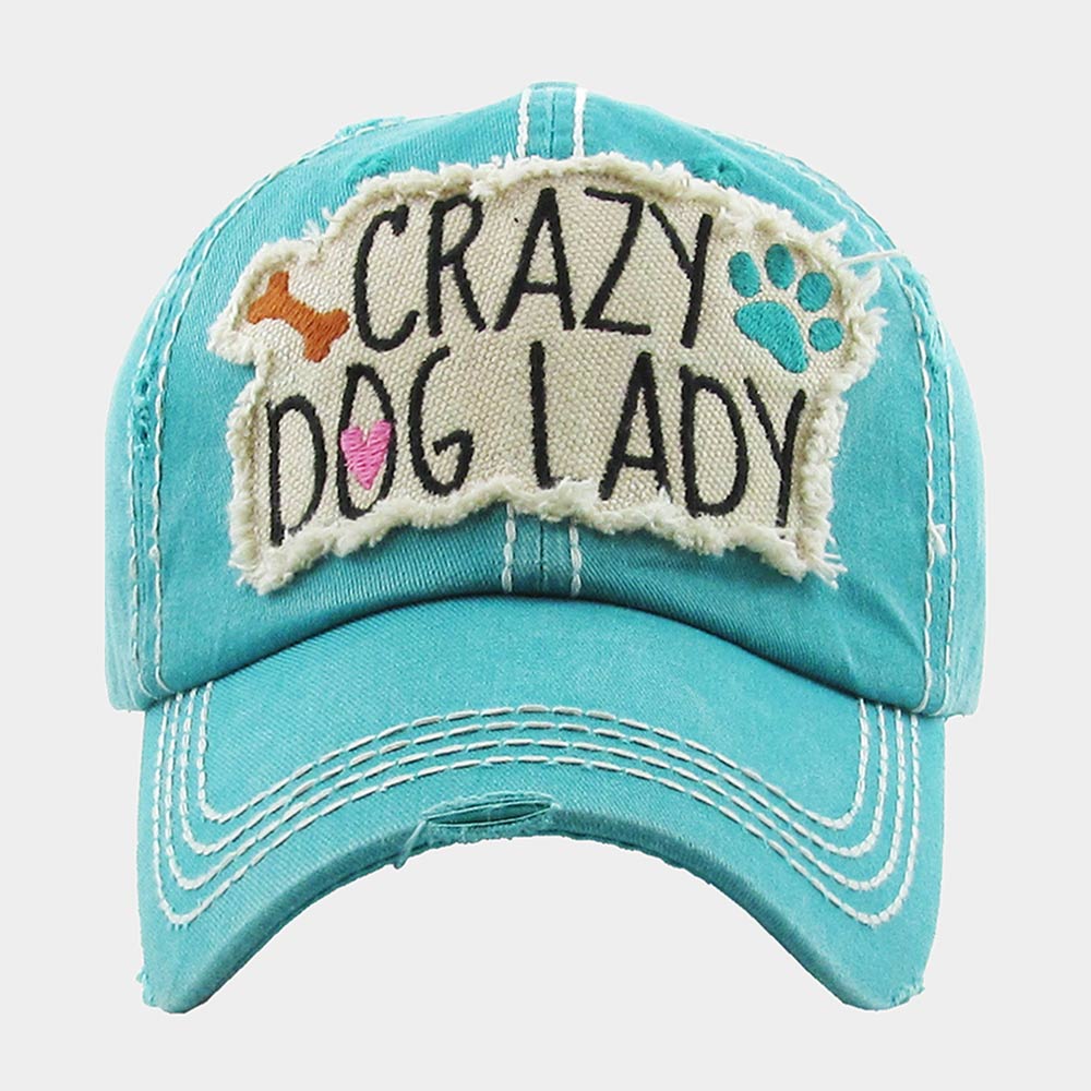 HATEGORY Crazy Dog Lady Vintage Baseball Cap