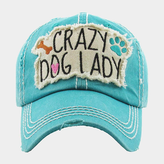 HATEGORY Crazy Dog Lady Vintage Baseball Cap