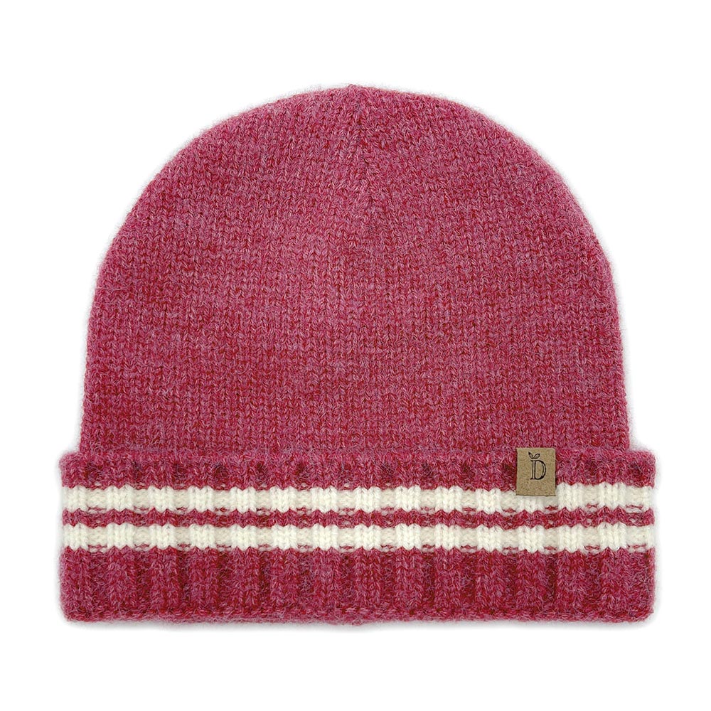 HATEGORY Striped Knit Cuff Beanie Hat