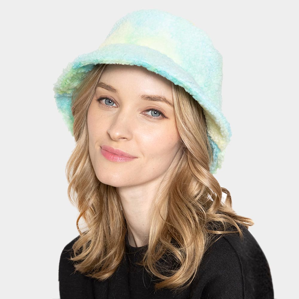 HATEGORY Tie Dye Teddy Bucket Hat