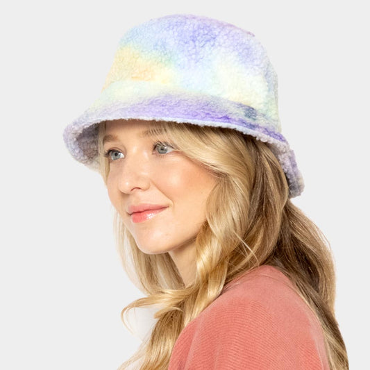 HATEGORY Tie Dye Teddy Bucket Hat