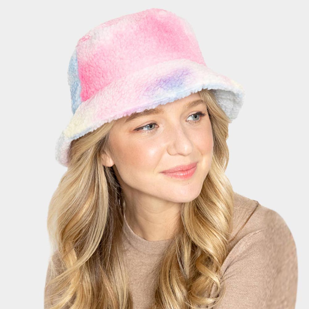 HATEGORY Tie Dye Teddy Bucket Hat